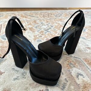 PrettyLittleThing Elegant Black Platform Shoes